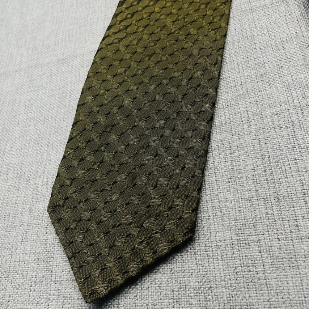 Lot of 3‎ Mens Silk Ties Bugatti Henry Grethel Mondo Seta Geometric Polka Dot